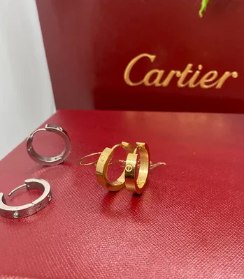 Серьги Cartier реплика люкс качества