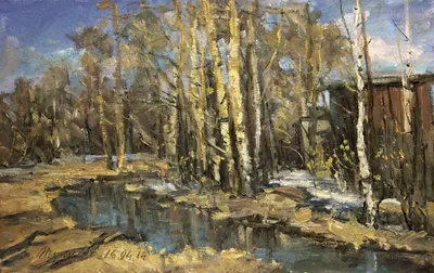 Сочинение по картине Левитана «Весна Большая вода»: тема работы, краткое  описание