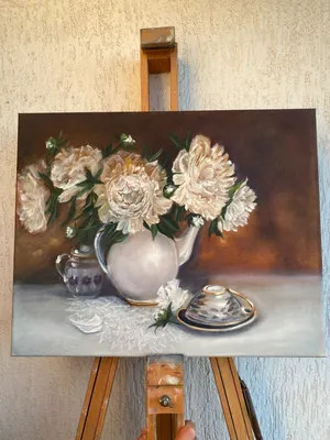 Картина “Пионы” / Painting “Peonies” в магазине «Художник Надежда Зайцева»  на Ламбада-маркете