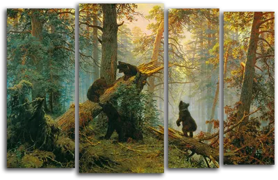 Почему Шишкин не стал сам рисовать медведей на своей картине \"Утро в сосновом  лесу\", и откуда ошибочное название \"Три медведя\" | Заметки зооработника |  Дзен