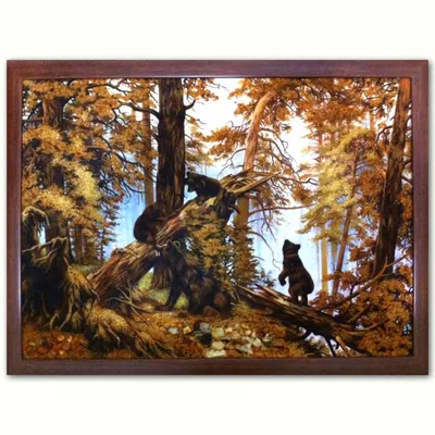 Картина Шишкина вышитая гобеленом \"Утро в сосновом бору\" (ID#1293572511),  цена: 38000 ₴, купить на Prom.ua