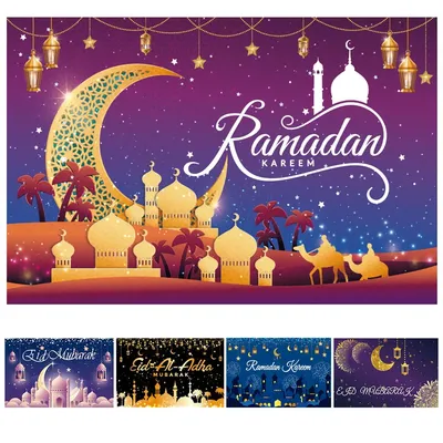 Рамадан Карим Рамадан Мубарак Мусульмане Приветствуют Исламский Фон  Золотыми Узорами Векторное изображение ©olaf1741.gmail.com 536067902