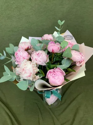 Букет из 25 розовых пионов. купить в Краснодаре с доставкой | Лаборатория  Праздника \"Holiday\"