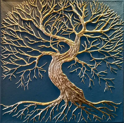 Интерьерная картина Дерево Жизни | Картины, Картина дерева,  Текстурированная живопись