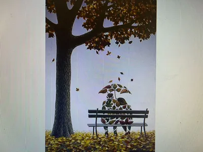 Картина из листьев»