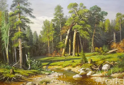 Картина на холсте «Туманный лес» 30x30 см по цене 375 ₽/шт. купить в Москве  в интернет-магазине Леруа Мерлен
