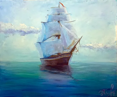 Картина акрилом Canvas Acrylic Painting At Sea, Werner Voss | Home Concept