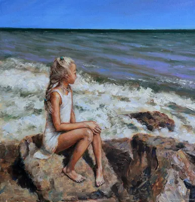Картины маслом морской пейзаж 18*24 см в магазине «KKonst Ксения  Константинова» на Ламбада-маркете
