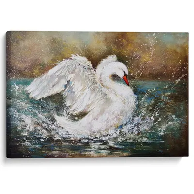Лебеди» картина Григорьева-Климовой Ольги (холст, акрил) — купить на  ArtNow.ru