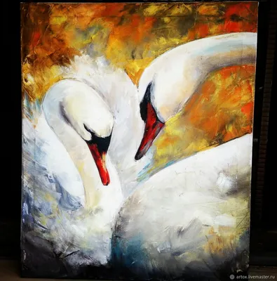 Купить картину Лебеди у озера - Art Compass Club