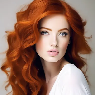 Коричнево рыжий цвет волос - 72 фото