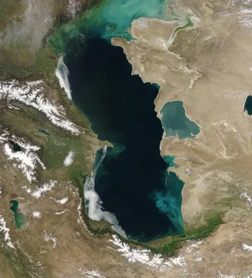 Каспийское море из космоса - 67 фото