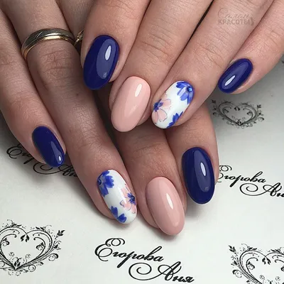 Best Маникюр 2016 - каталог фото образцов маникюра. | Beige nails, Nails,  Flower nails