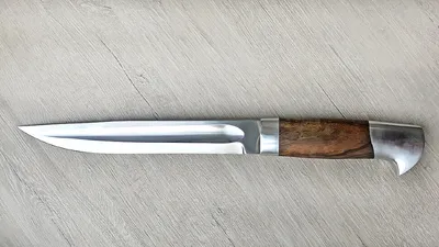 Нож \"Казачий нож\", клинок сталь У8, рукоять орех, металл, купить по цене 10  700 руб. купить ножи в интернет магазине Русский булат