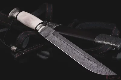 Нож v007 казачий пластунский (Литой булат, Граб, Алюминий) bssb-0147 купить  по цене 23700 руб