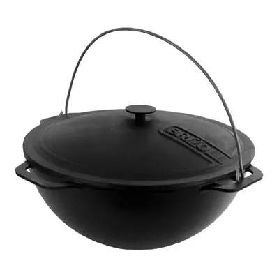 15 L Cast Iron Kazan 15.7\" WOK Deep Pan Pilaf Lagman Uzbeki Cauldron Казан  Чугун | eBay