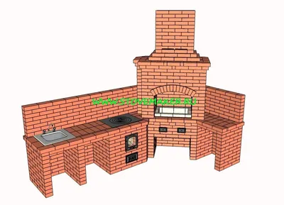 Мангалы из кирпича для дачи - купить кирпичные мангалы для дачи в Москве |  ooosb.ru