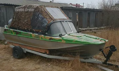 Тент для лодки Казанка-5М3, на штатное стекло.