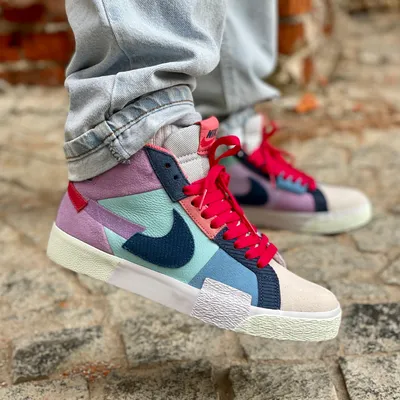 Кеды Nike SB Zoom Blazer Mid Premium DA8854-500 (lilac-court blue)