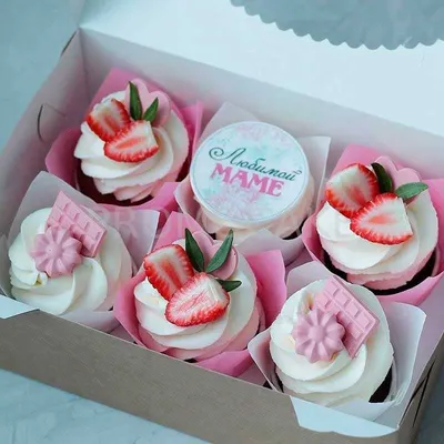 Кексы на день рождения маме — купить по цене 240 руб. | Интернет магазин  Promocake Москва
