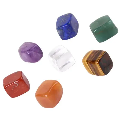 Натуральный энергетический камень для йоги, 7 цветов в наборе, камень-чакра,  Необычные восстанавливающие кристаллы рейки, камень, отполированные  индивидуальные камни | AliExpress