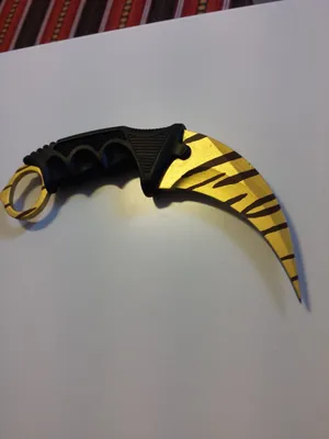 Нож керамбит H-230 GOLD Зуб Тигра Золотой из игры CS:GO — купить в интернет  магазине G-10.ru