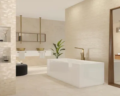 Керамическая плитка для ванной комнаты на стену, линии под мозаику, Италия
