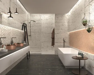 Современная плитка в ванную-2023: фото, тренды, советы | ivd.ru