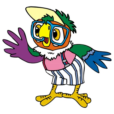 Попугай Кеша — раскраски для детей скачать онлайн бесплатно