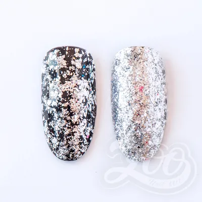 Хлопья Юки Zoo Nail Art, №1184 (серебро) купить в магазине NailBox за 100  р. и другие хлопья юки бренда Zoo Nail Art