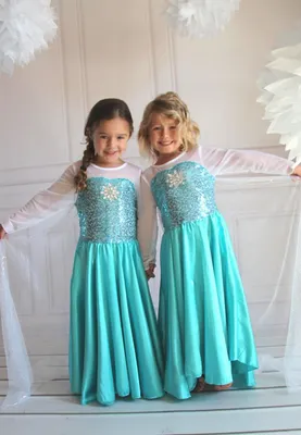 Купить Детское платье, платье принцессы Эльзы для косплея для девочек,  платье принцессы «Холодное сердце» | Joom