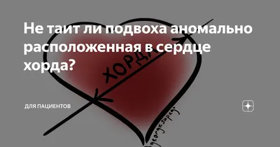 Для начала проясним, что такое хорда. Хорды — это небольшие эластичные нити  соединительной ткани, они находятся в желудочках.. | ВКонтакте