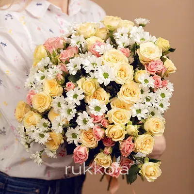 Большой букет хризантем 51 шт — купить в Екатеринбурге