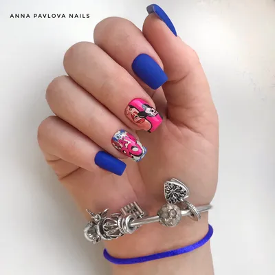 Поп арт ногти | Pop art nails, Graffiti nails, Funky nail art