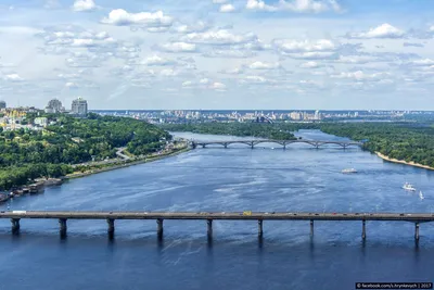 Прекрасный вид на реку Киев Днепр :: Стоковая фотография :: Pixel-Shot  Studio
