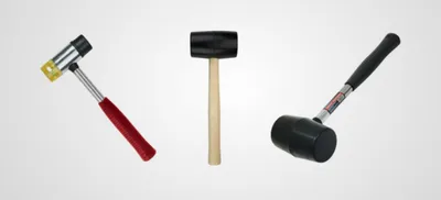 Киянка резиновая (черная) с деревянной ручкой 450г SPARTA 111505 111505  купить по цене 202 руб - интернет-магазин ЛидерСтройИнструмент