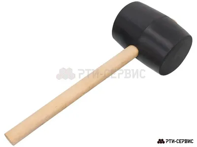 Киянка резиновая с деревянной ручкой 60мм 0,45кг купить в E-1