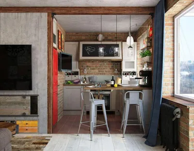 Чёрная стена, белый кирпич и графика на стенах: интерьер кафе в новом  районе Москвы — designchat.com