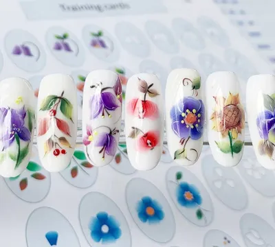 Китайская роспись на ногтях пошагово обучение