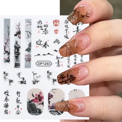 Курсы Дизайн ногтей МК on Instagram: “Китайка😍 Любовь с первого мазка❤  Когда рисую китайку я прям отдыхаю, обожаю эту технику и вс… | Ногти,  Дизайн ногтей, Дизайн
