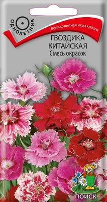 Семена цветов Гвоздика Китайская махровая смесь (ID#10452156), цена: 3.50  грн, купить на Prom.md