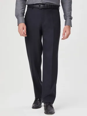 Брюки мужские классические до щиколотки, хлопок, повседневные Формальные  Деловые Костюмные брюки прямого кроя, тонкие серые черные | AliExpress