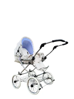 ᐉ Коляска детская классическая Eichhorn Stroller Classic колеса EVA  Белый/Голубой