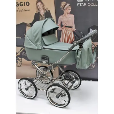 Классическая детская коляска ROAN EMMA E-17 2в1 - Babyfans.lv