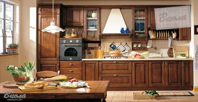 Классическая угловая кухня из массива ясеня \"Модель 21\" от GILD Мебель в  Махачкале - цены, фото и описание.