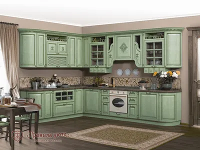 Классическая угловая кухня из массива ясеня \"Модель 22\" от GILD Мебель в  Чите - цены, фото и описание.