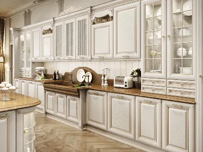 Кухня из массива дерева Флоренция в стиле классика — купить в Москве | Кухни  от природы