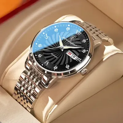 Наручные часы Часы наручные мужские Cassio стильные кварцевые  противоударные классические черные серебристые, черный — купить в  интернет-магазине по низкой цене на Яндекс Маркете