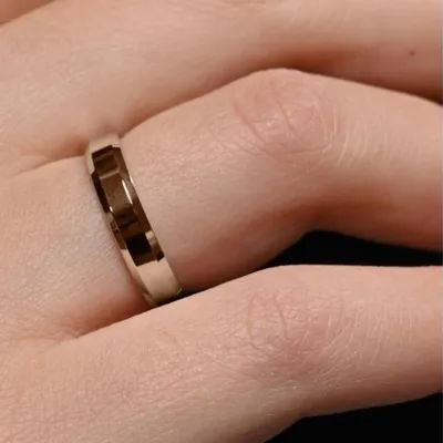 Купить Простые классические обручальные кольца из нержавеющей стали, парные  кольца, подарок на день Святого Валентина на годовщину | Joom