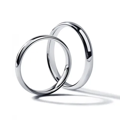 Классические обручальные кольца с бриллиантом 2113052